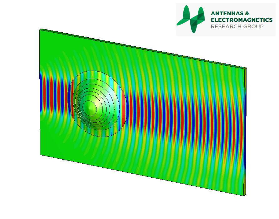 A model that shows how scientists have made part of an object disappear.