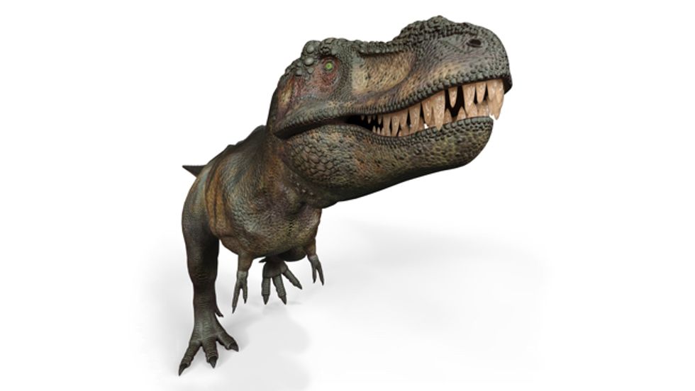 Panic is a T-Rex approaching