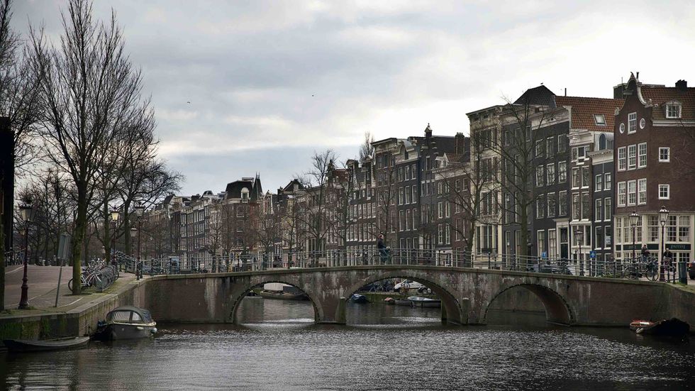 Keizersgracht, one of the city of Amsterdam's three main canals. (Photo credit should read JERRY LAMPEN/AFP/Getty Images)