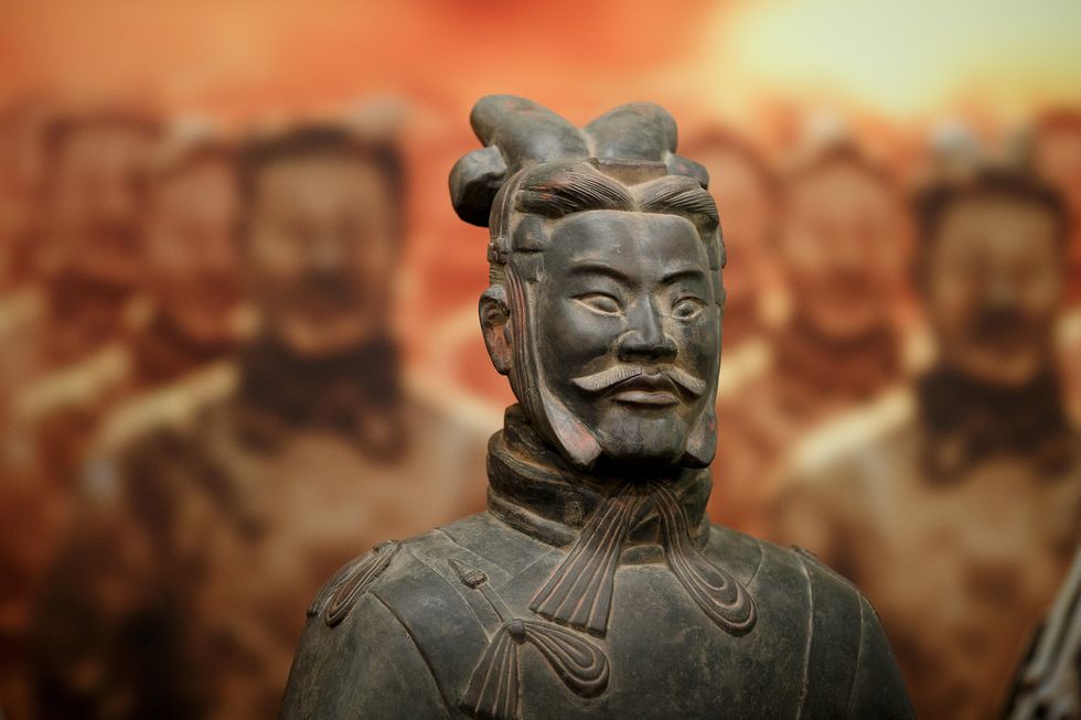 General figure of the terra cotta warriors.