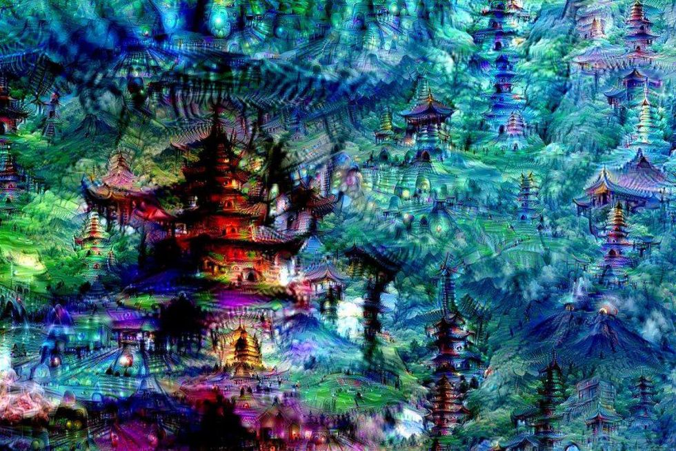 Google's artificial neural networks produce some trippy images thanks to its Deep Dream program (photo credit: Michael Tyka/Google)