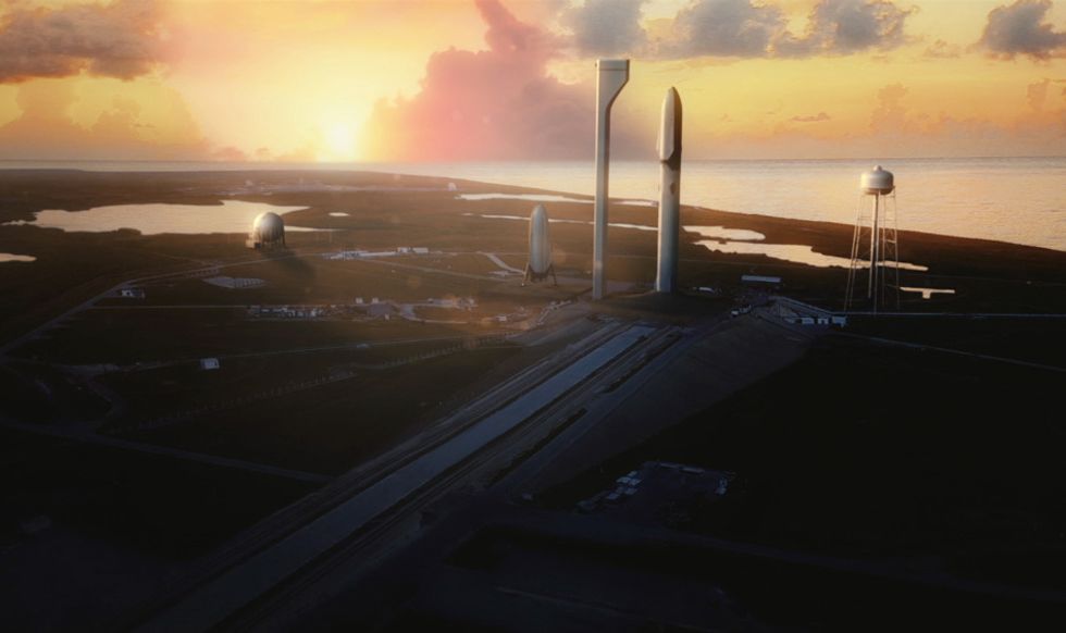 The spaceship that'll get us to Mars, according to Elon Musk. Credit: SpaceX