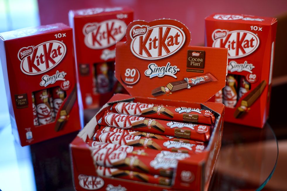 Kit Kat display.