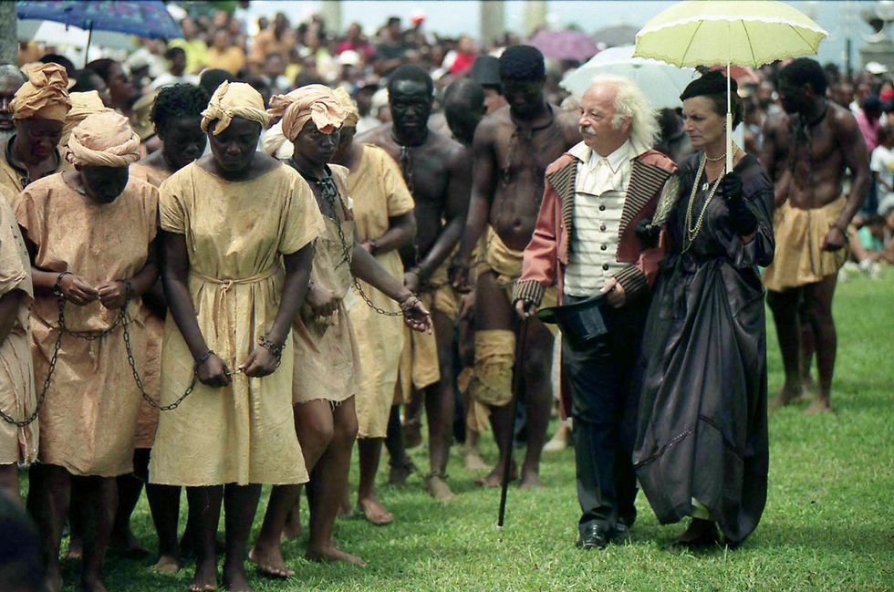 Slaves at market.