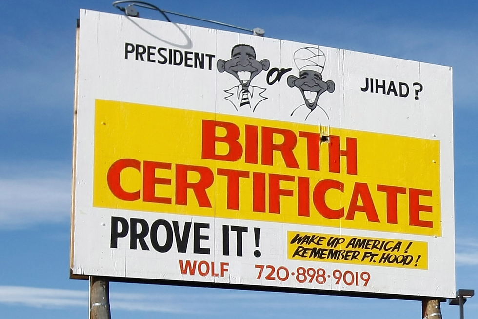 Birther billboard
