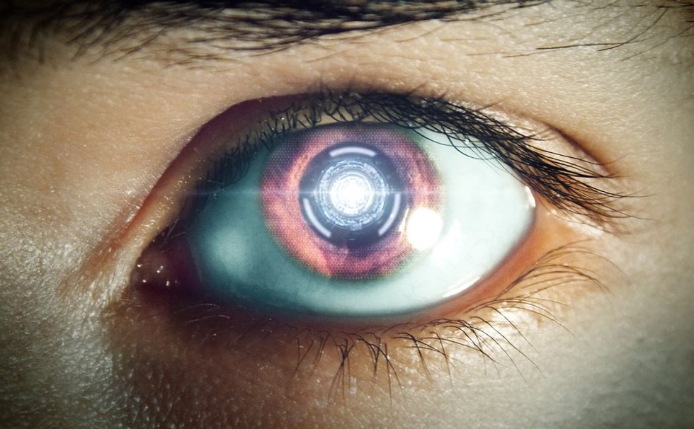 A bionic cyborg eye.