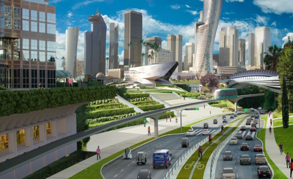 Ford's Futuristic Rendering of the City of Tomorrow