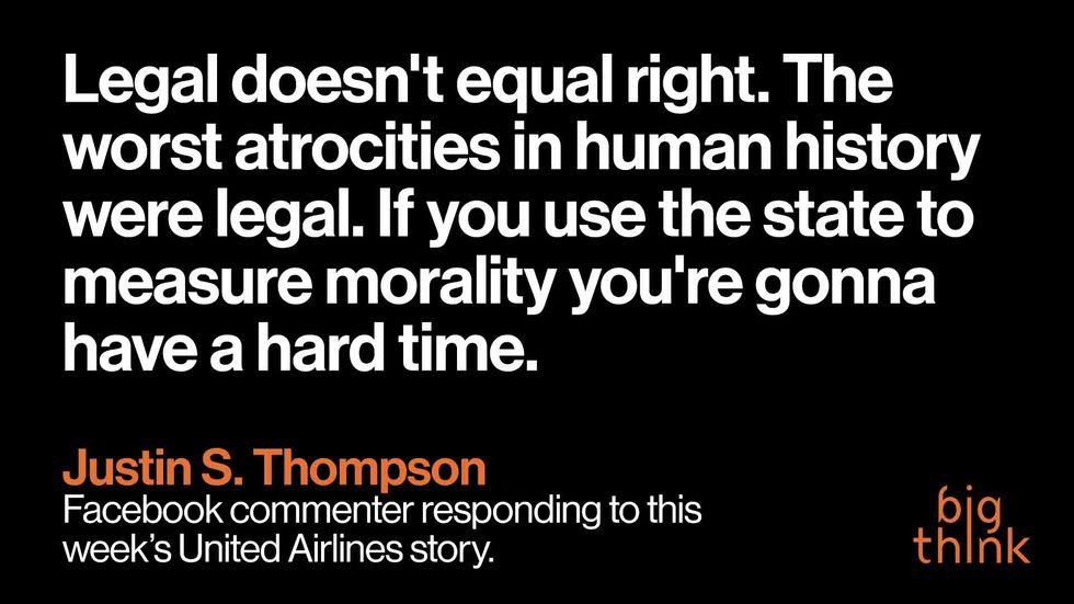 "Legal Doesn't Equal Right." Here Are This Week's Top Comments