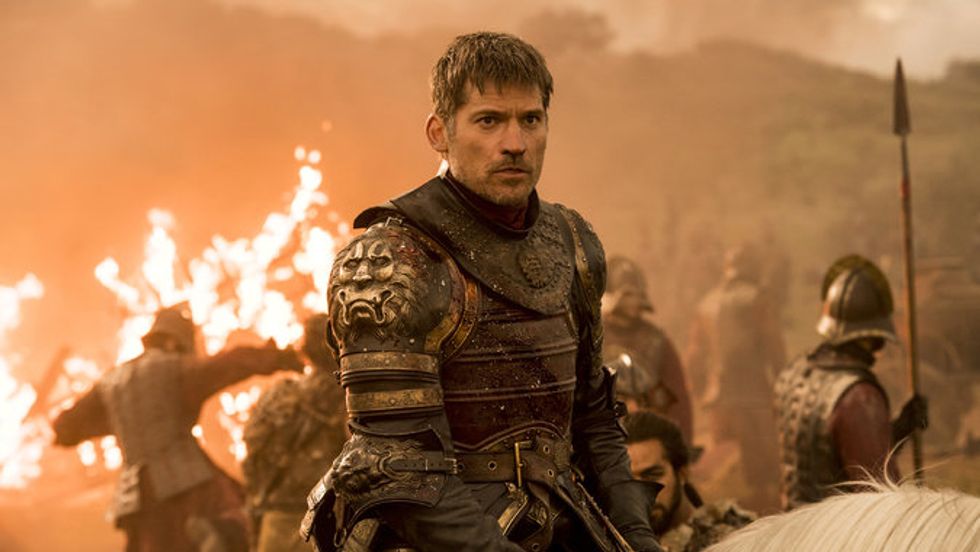 Jamie Lannister in Game of Thrones' recent Dragon Battle, Episode 4 'The Spoils of War'