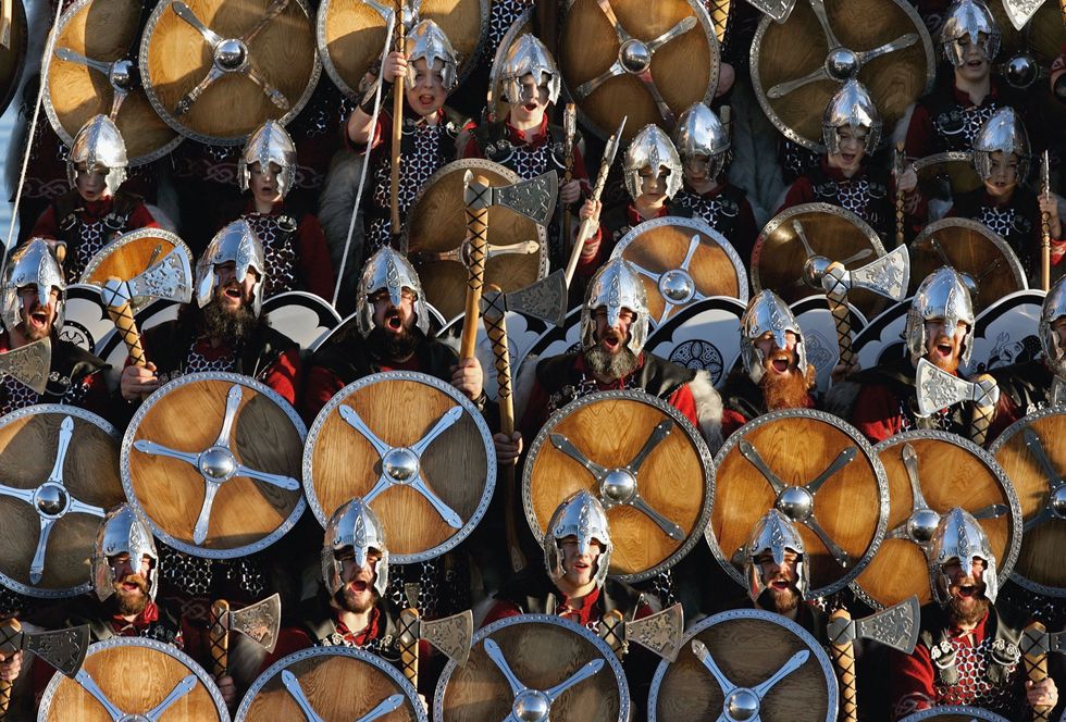 Viking re-enactors