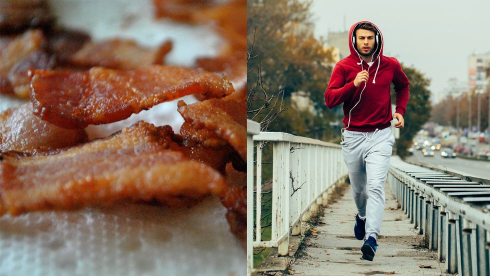 Bacon, or jog? Ideally both.