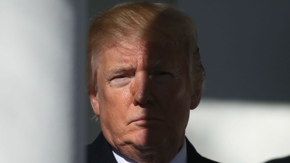 Trump at the White House via Mark Wilson/Getty