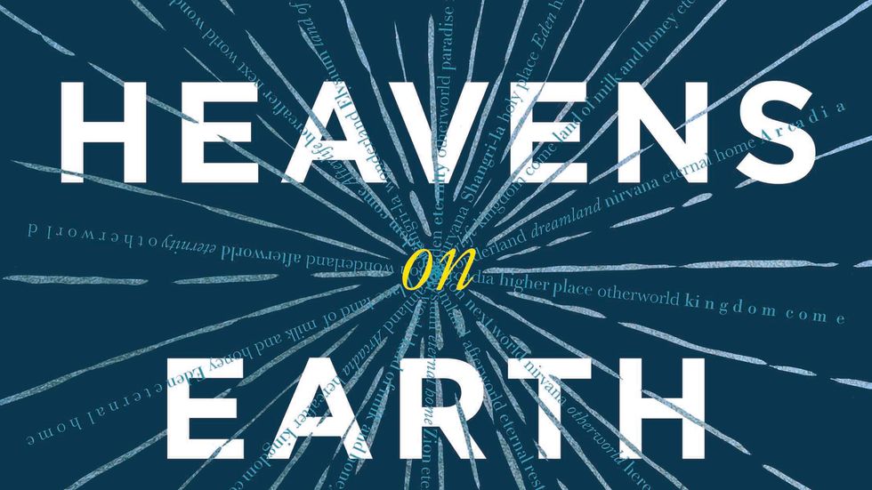 A portion of the cover of "Heaven's on Earth", by Michael Shermer.
