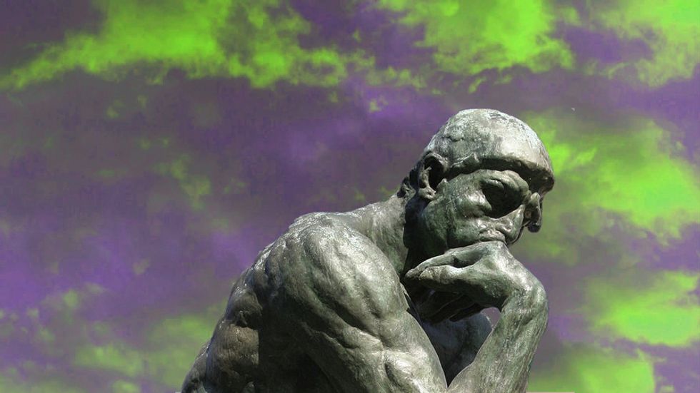 The thinker, thinking his way out of a logic fallacy.
