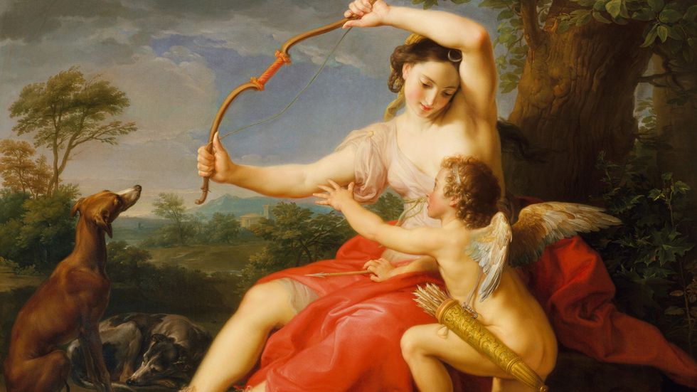 Diana and Cupid by Pompeo Batoni.