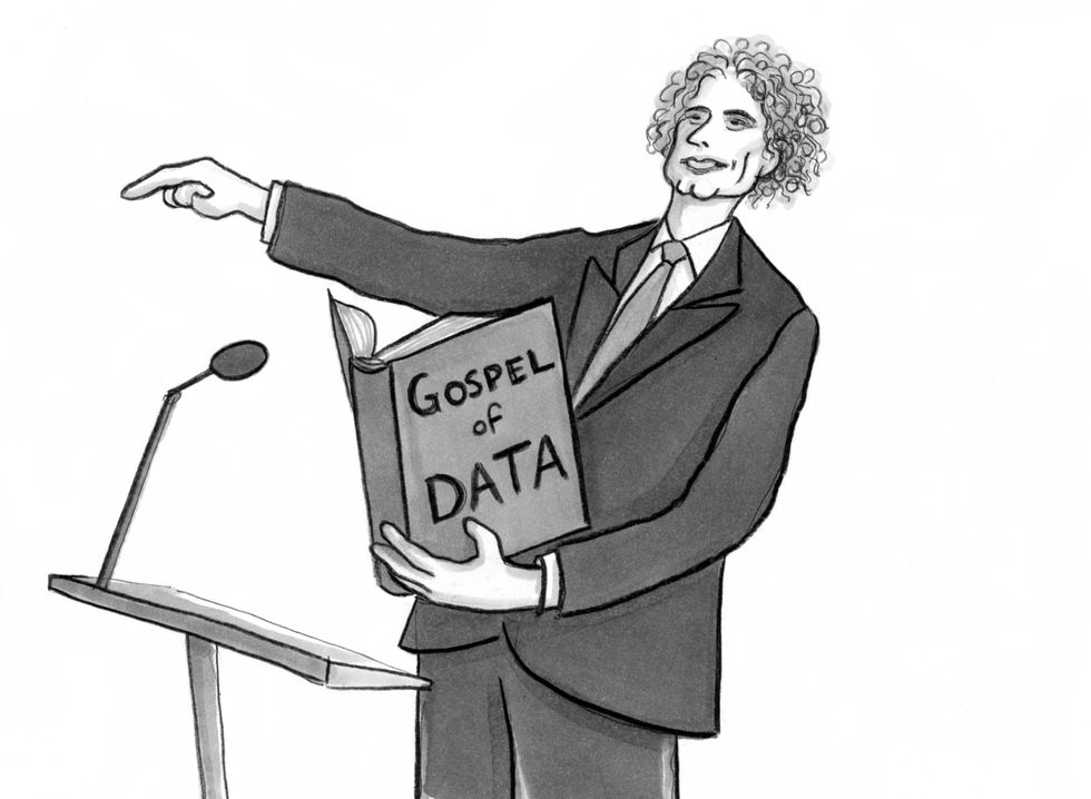 Steven Pinker by Julia Suits, author of The Extraordinary Catalog of Peculiar Inventions, and The New Yorker cartoonist.
