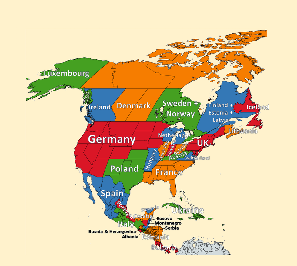 What If Europe And North America Switched Populations Big Think