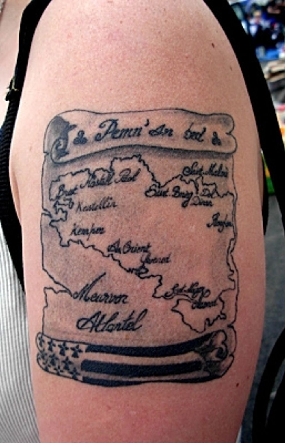 556 The World On Your Shoulders Map Tattoos Big Think