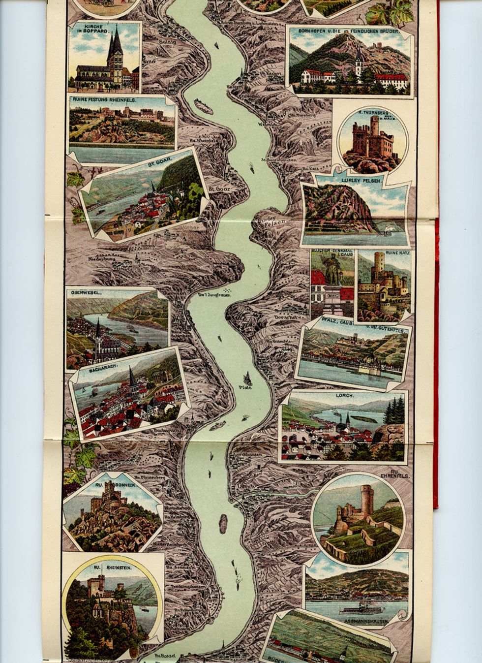 Down the Rhine and Back in Time A Map from Tourism's Younger Days