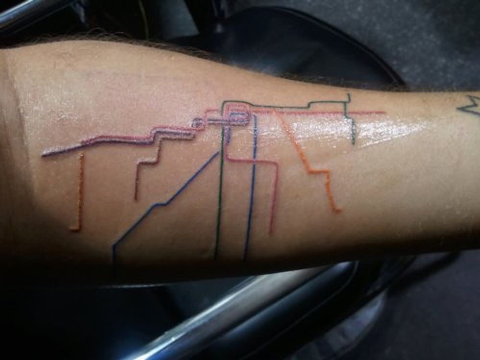 556 The World On Your Shoulders Map Tattoos Big Think