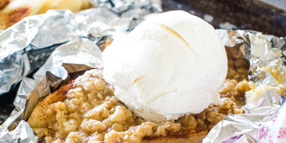 Campfire Apple Crisp Foil Packets My Recipe Magic