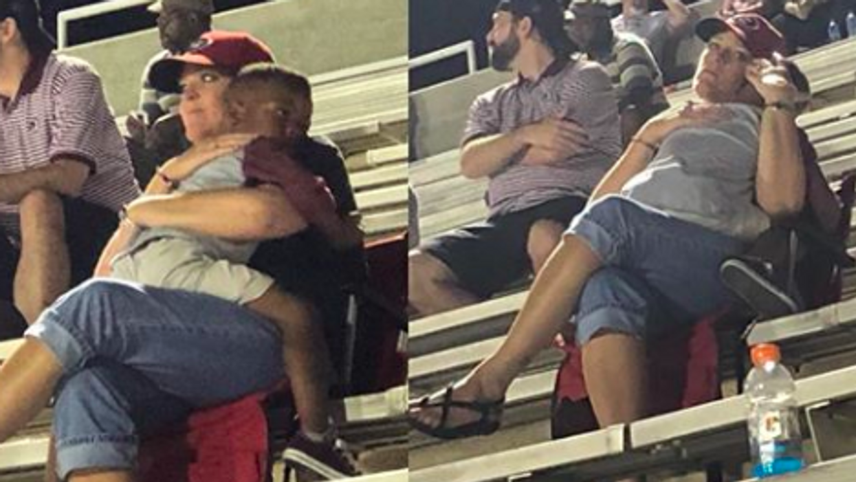 These photos of a child and his 'new friend' demonstrate the friendliness of Southerners