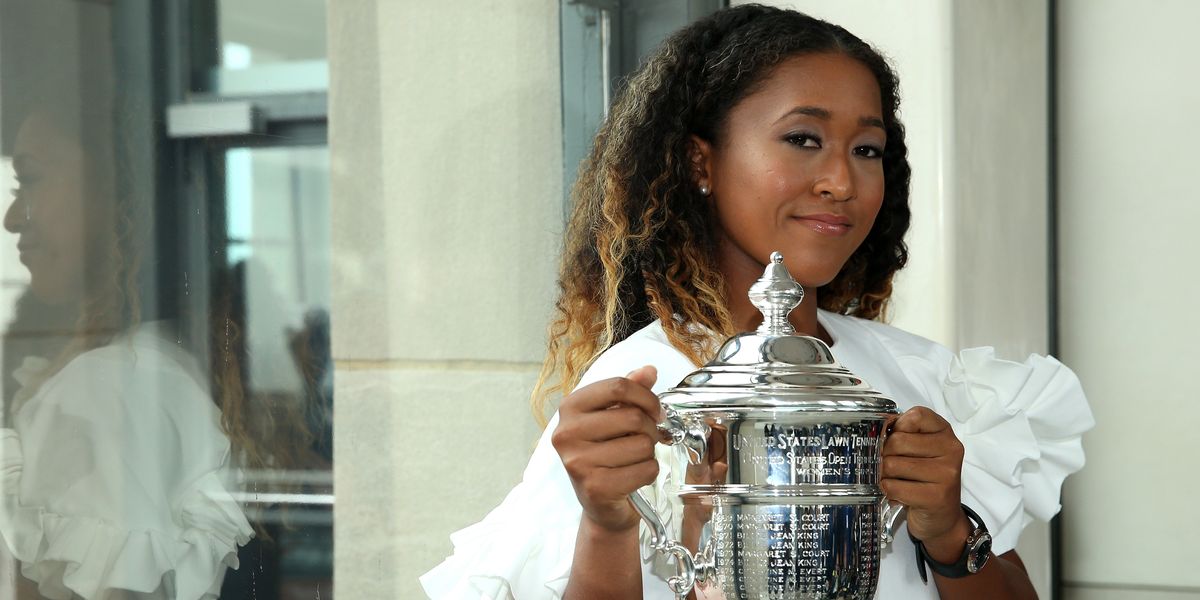 Naomi Osaka Wears Comme des Garcons to Accept US Open Trophy