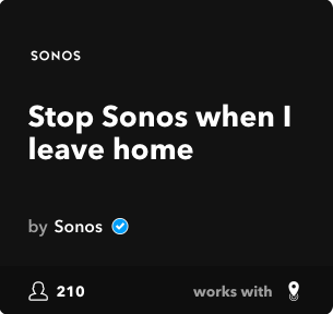 google home sonos ifttt