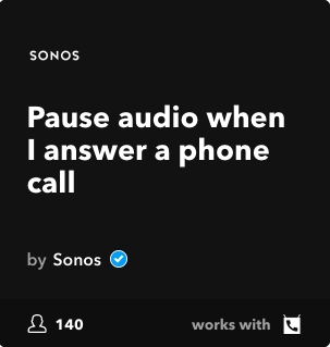 sonos google home ifttt