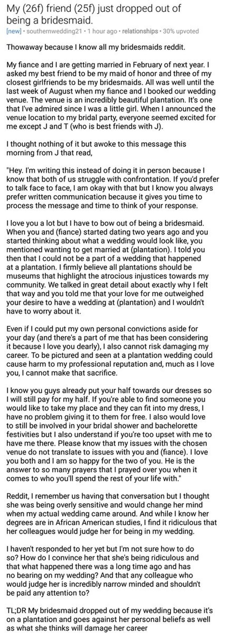 Bride Tries To Call Out Black Bridesmaid For Dropping Out Of Plantation Wedding And It Doesn T Go Over Too Well George Takei