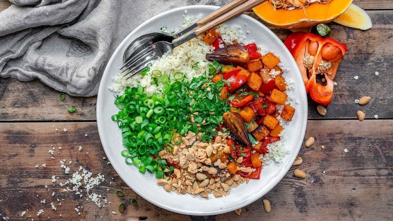 Couscous Salad With Roasted Veggies And Quinoa