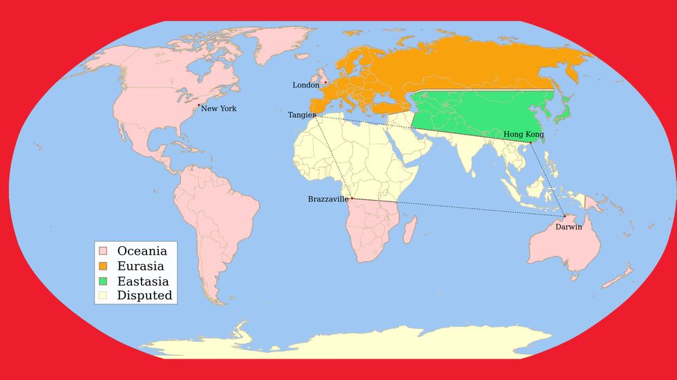 A Map of George Orwell's "1984"