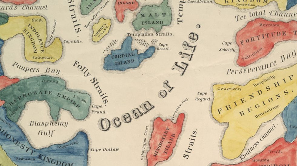 "Cruising Alcoholic Seas": a Map on Temperance