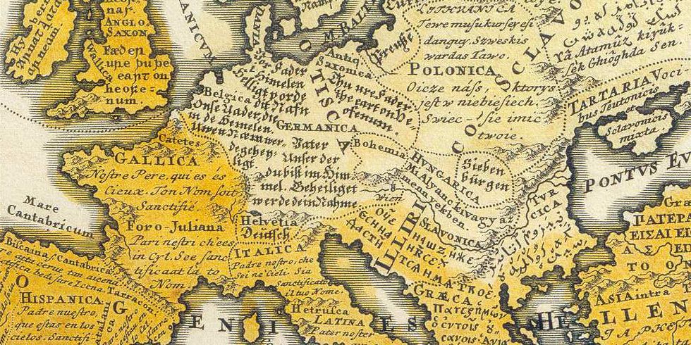 Mapping Europe's Linguistic Diversity via the Lord's Prayer