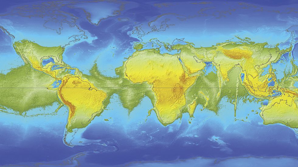 If The Earth Stood Still This Is What The World Map Would Look Like Big Think