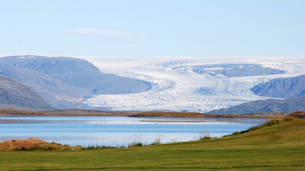 Vatnajökull and the volcanoes under the glacier in Iceland