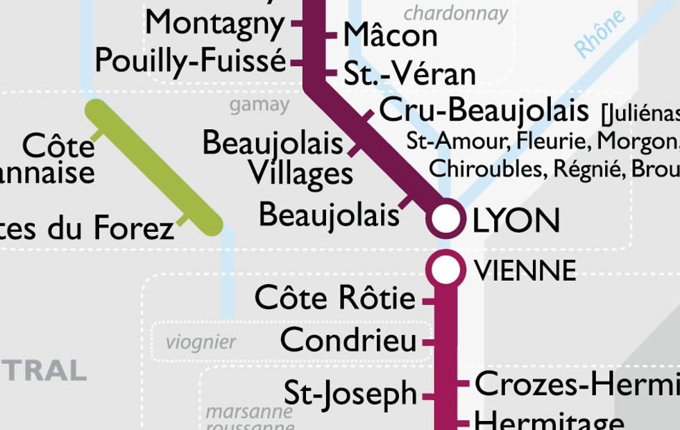 533 - Next Stop Beaujolais: A Metro Map of French Wines