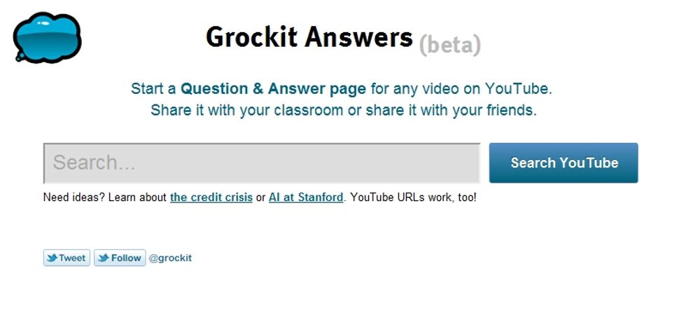 Grockit Answers - Crowdsourced Q&A sites around YouTube and Vimeo Videos