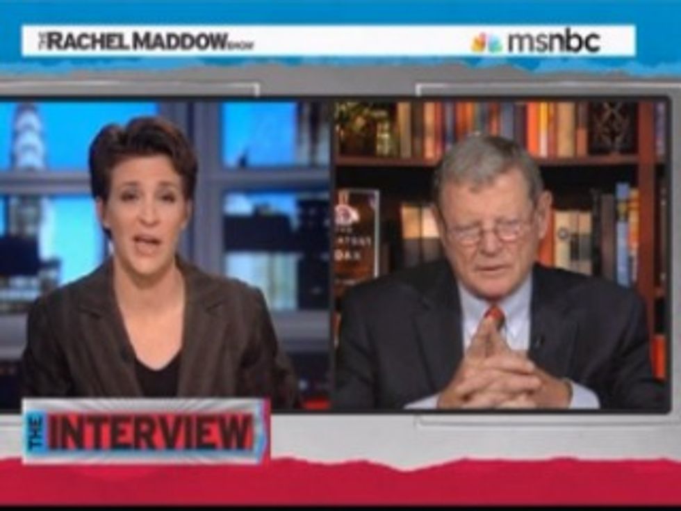 Response to James Inhofe's Statements to Rachel Maddow on Climate Shift Report