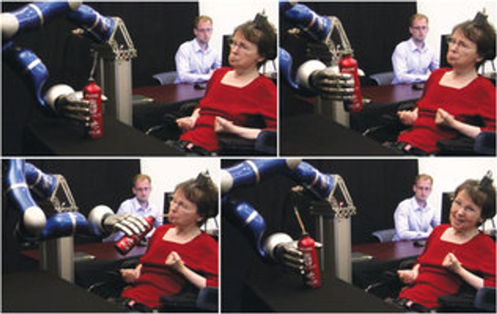 Thought Control: Paralyzed Woman Sips Coffee with Brain-Computer Interface and Robotic Arm
