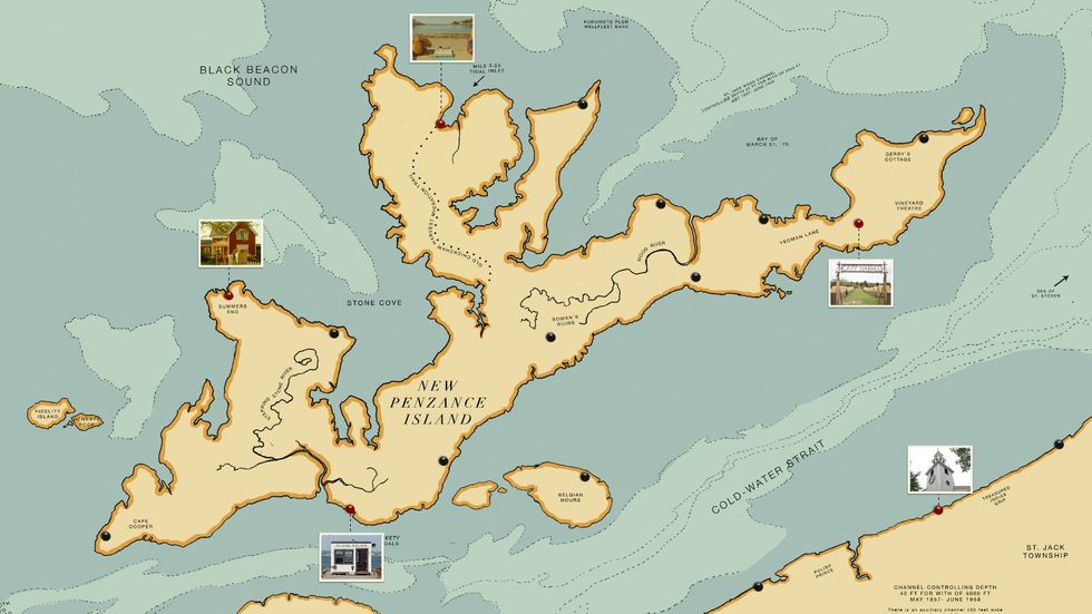 New Penzance Island: A Very Wes Anderson Treasure Map