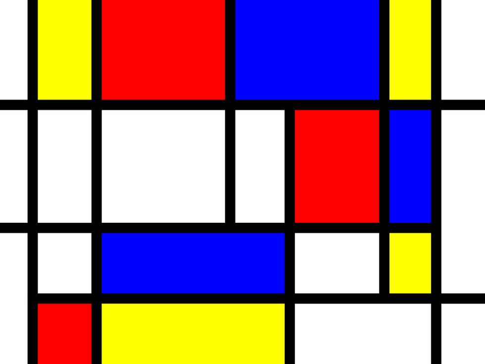 Your Brain Looks Like a Mondrian Grid Painting