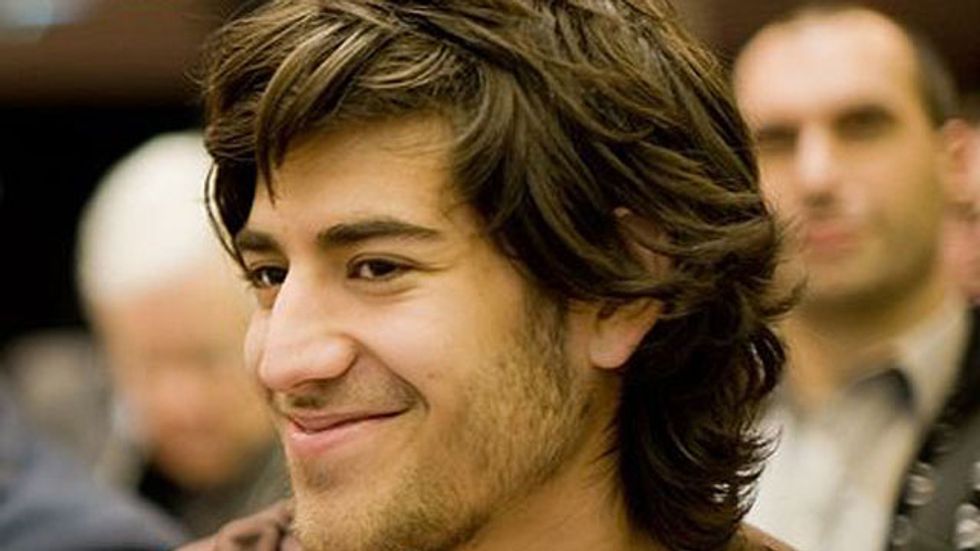 A tribute to Aaron Swartz, the young hero of freedom for information, driven to his death on Friday by the US Department for Justice