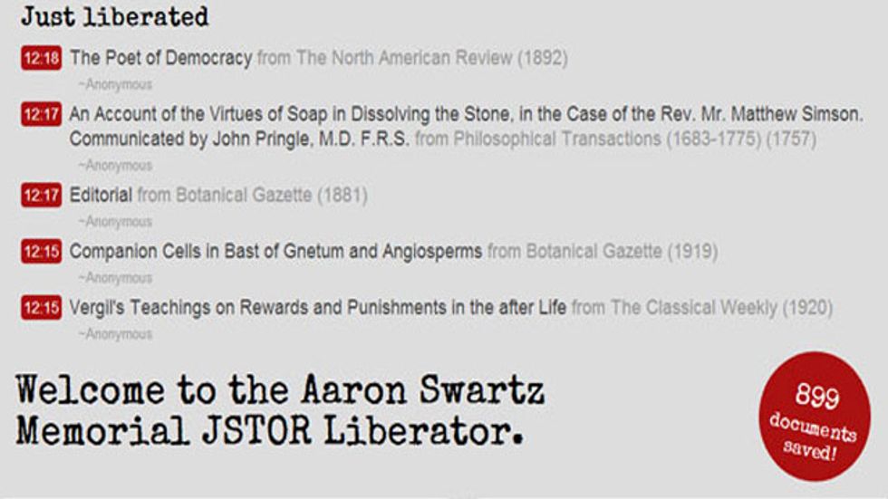 The internet begins to finish the job that Aaron Swartz started, at the rate of a paper per minute
