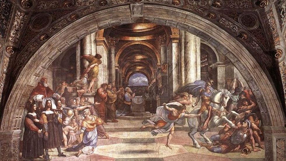 How the Restored Raphael Frescoes Hang over Pope Benedict XVI’s Departure