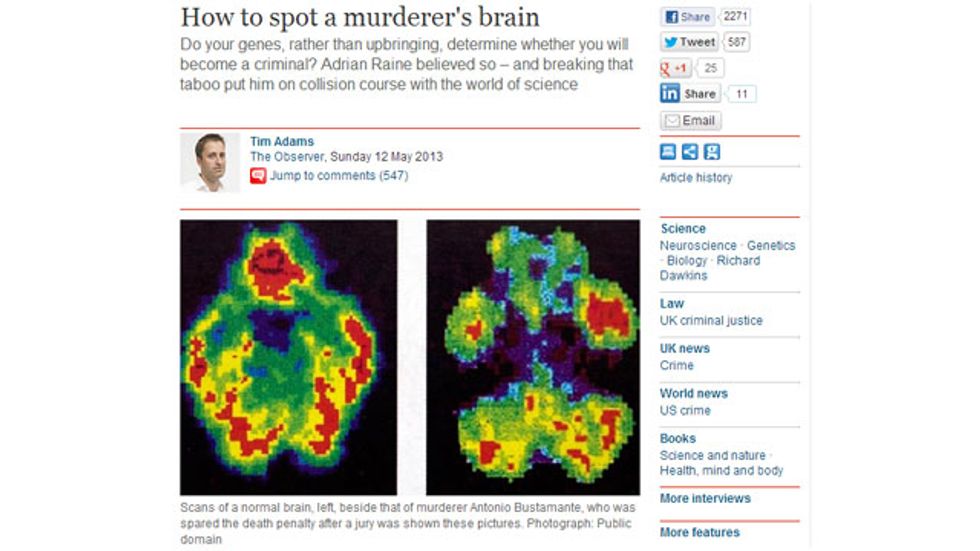 How NOT to spot a murderer's brain