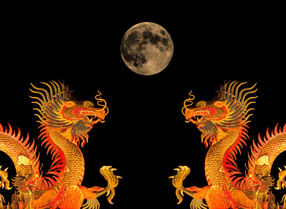China Super Moon: Here There Be Dragons