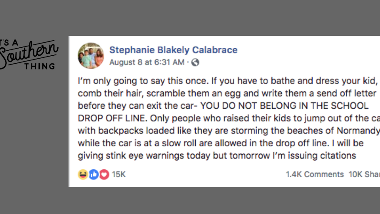 These parents feel the same way as you about the school drop-off line