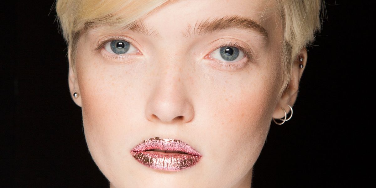 Breaking Beauty: Jeremy Scott's Gold Foil Lips