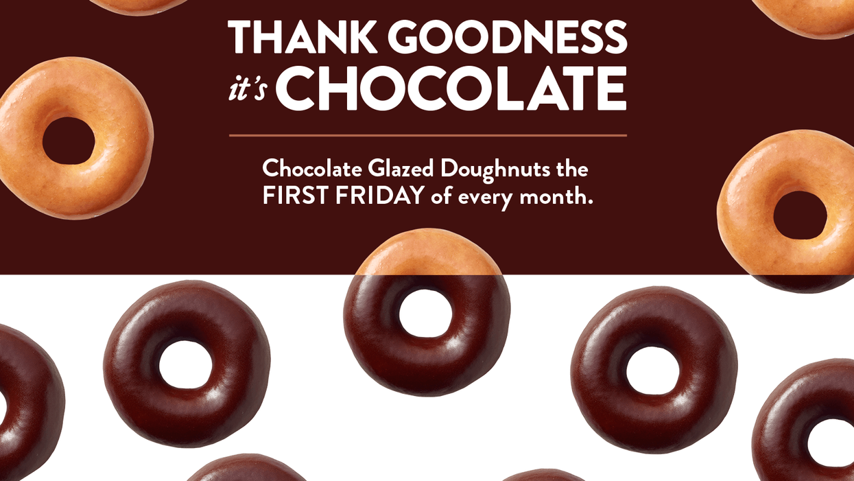 Chocolate Glaze Day at Krispy Kreme is the newest holiday to put on your calendars